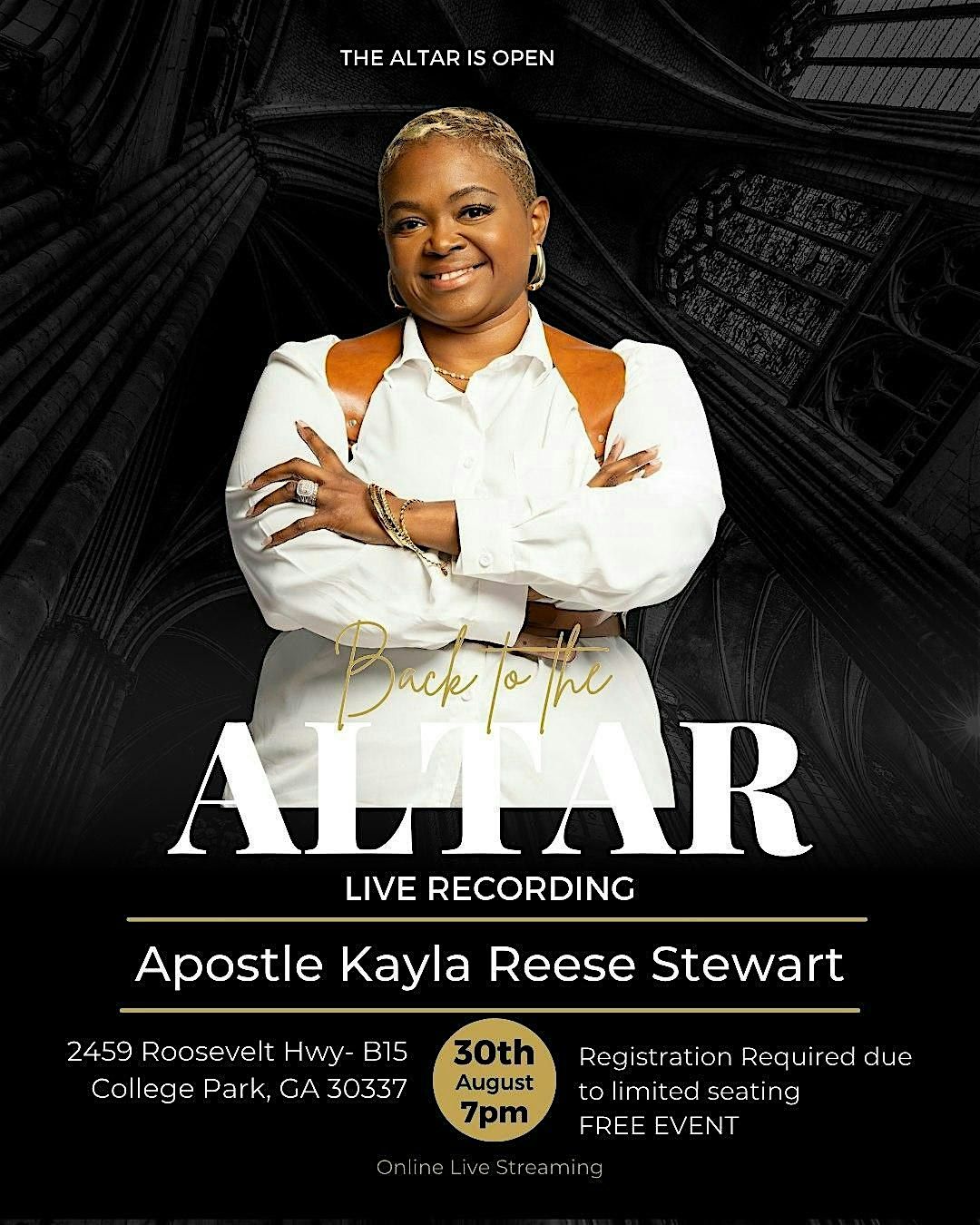 Back to the Altar: Live Recording, 30 August | Event in College Park | AllEvents