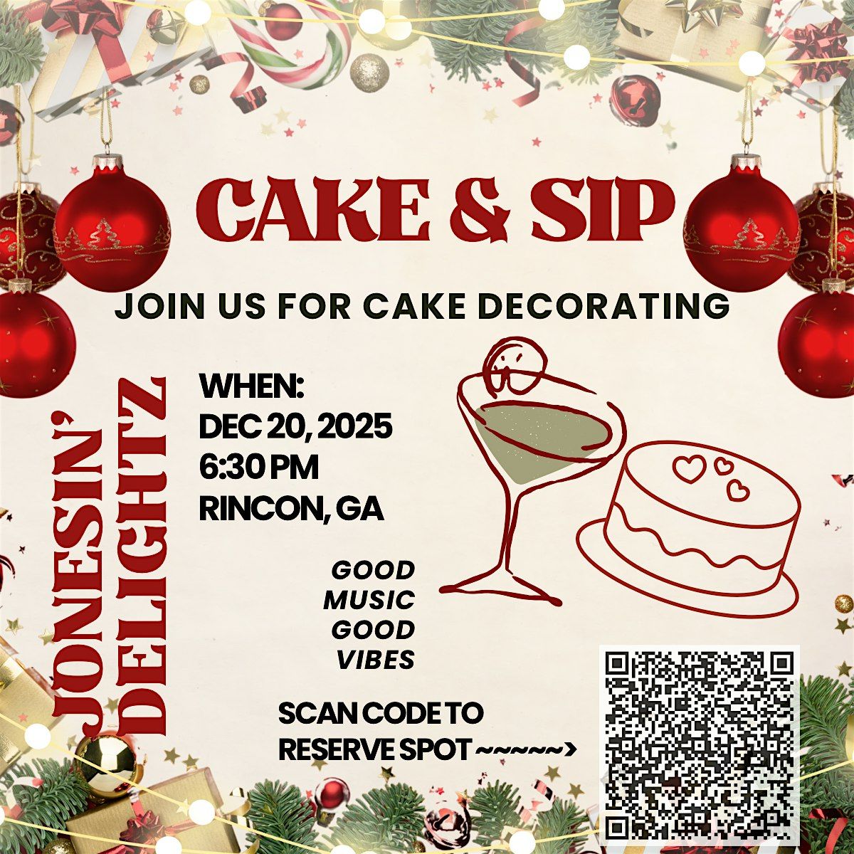 Cake Decorating & Sweet Vibes, 20 December | Event in Rincon | AllEvents