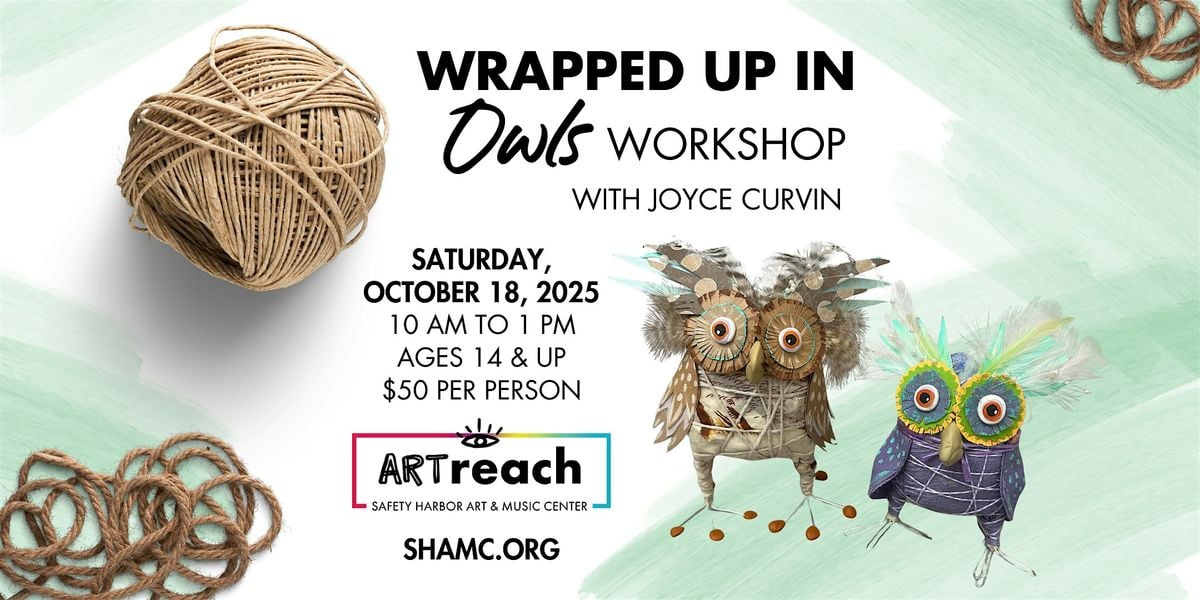 Wrapped Up In Owls Workshop, 18 October | Event in Safety Harbor | AllEvents