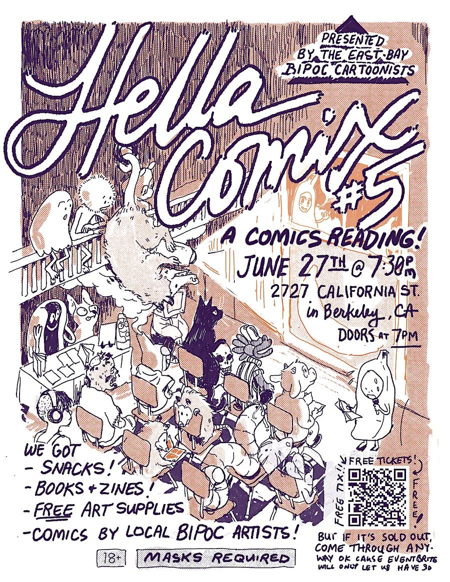 HELLA COMIX Reading #5, 27 June | Event in Berkeley | AllEvents