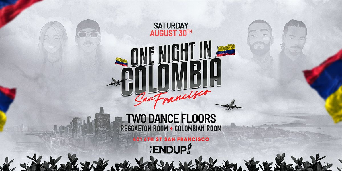 "ONE NIGHT IN COLOMBIA" TWO DANCE FLOORS | RUMBA SAN FRANCISCO, 30 August | Event in San Francisco