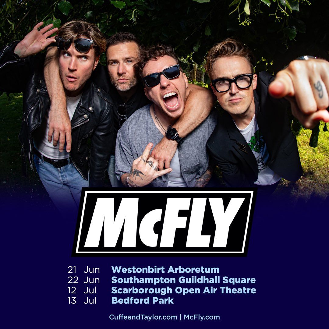 McFly Bedford Tickets, 13 July | Event in Bedford | AllEvents