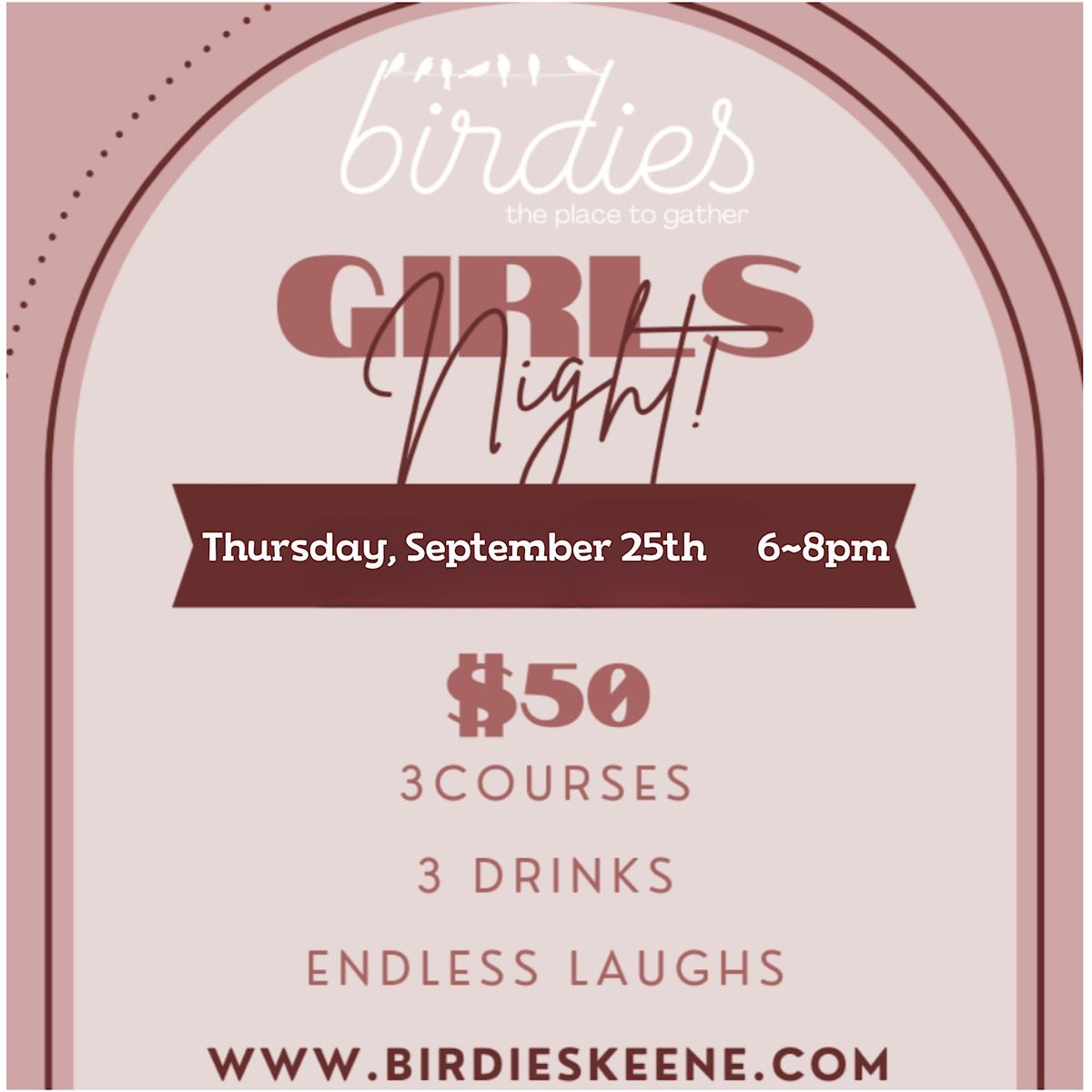 Girls Night!, 25 September | Event in Keene | AllEvents