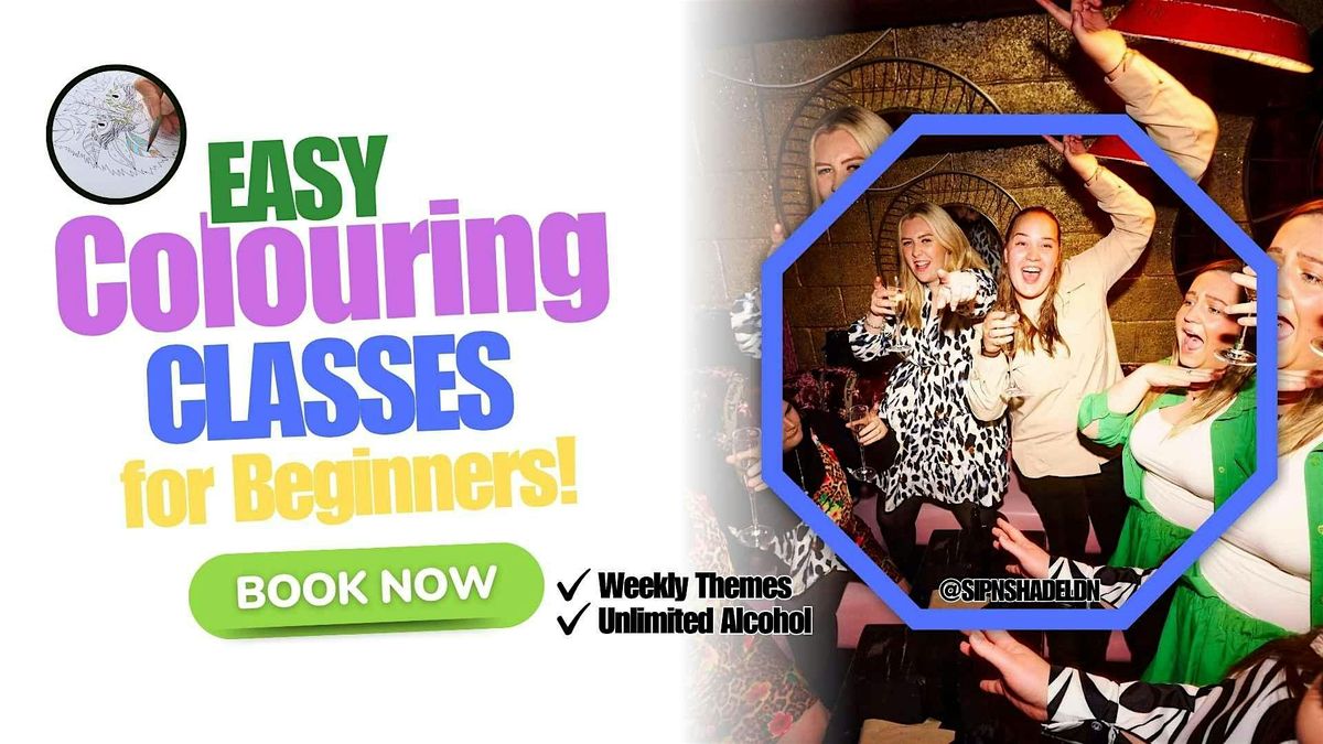 Sip 'N Shade | COLOURING BOOK WORKSHOP | HOLLOWEEN THEMED, 31 October | Event in London | AllEvents