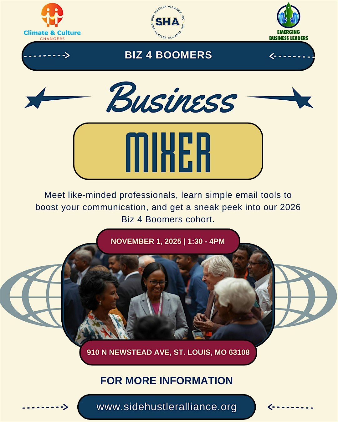 Biz 4 Boomers: Afternoon Mixer & Email Basics Workshop, 1 November | Event in St. Louis | AllEvents
