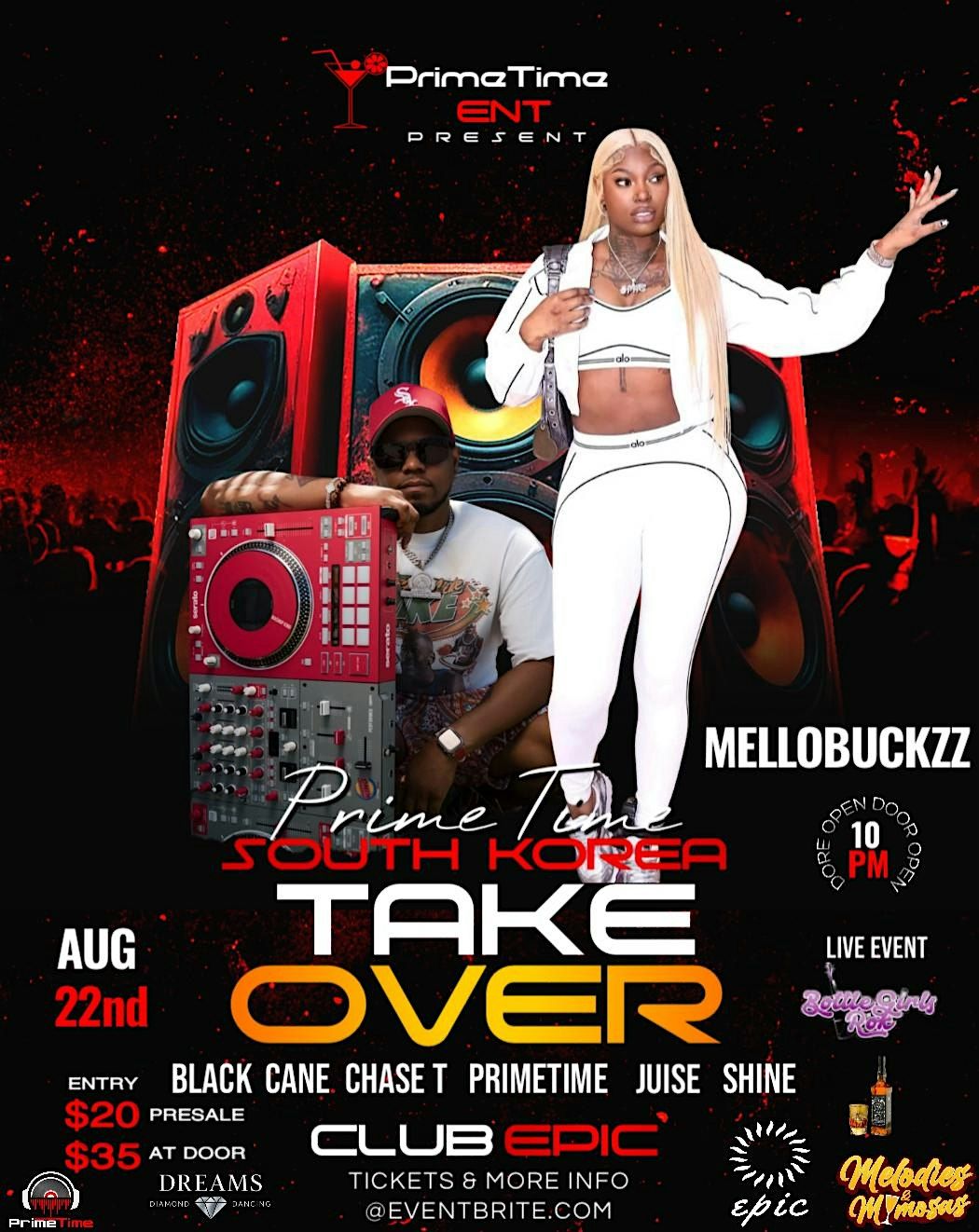 PrimeTime presents MELLOBUCKZZ @ CLUB EPIC GAME DAY TICKET, 23 August | Event in Rio Rancho | AllEvents