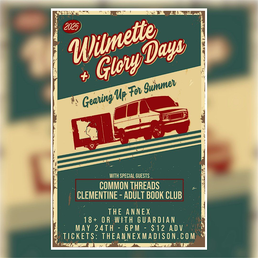 Wilmette, Glory Days, Common Threads, Clementine, Adult Book Club, 24 May | Event in Madison | AllEvents