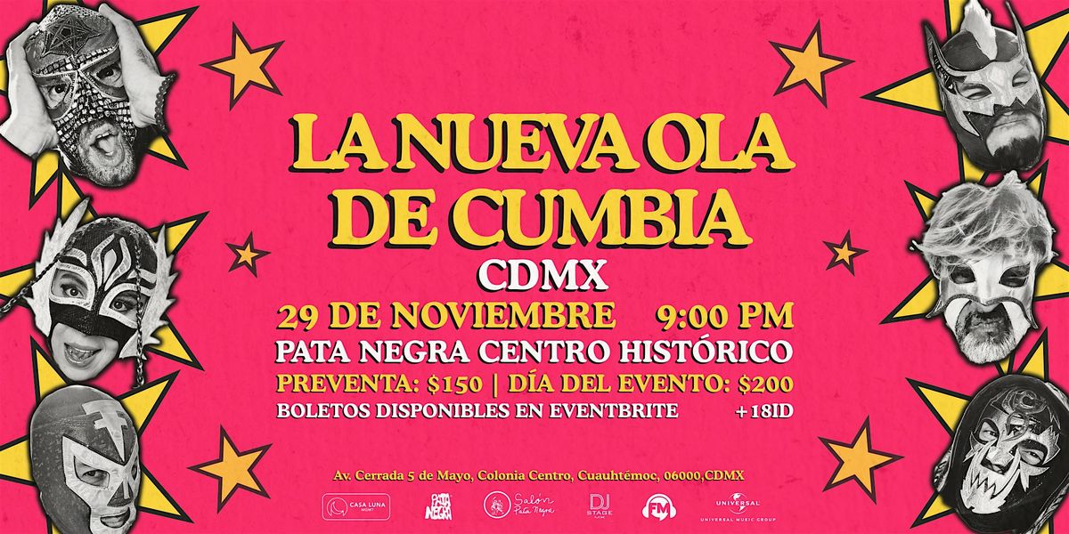 LA NUEVA OLA DE CUMBIA EN CDMX, 29 November | Event in Ciudad de México | AllEvents