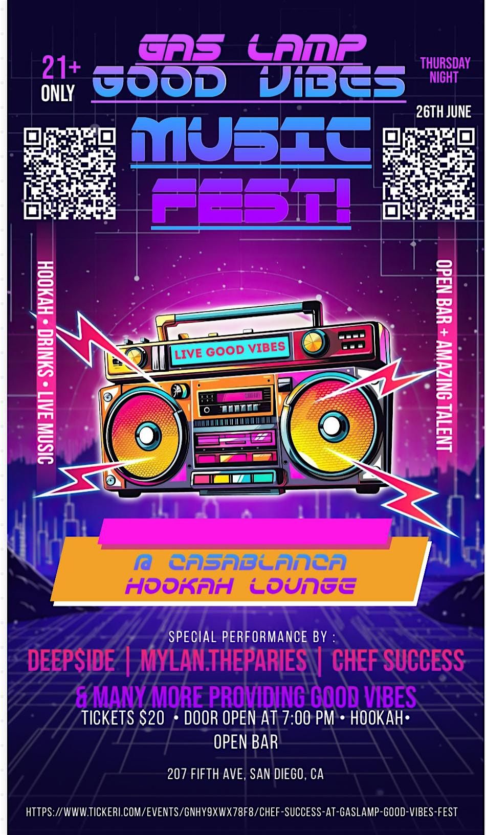 Good vibes music fest, 26 June | Event in San Diego | AllEvents