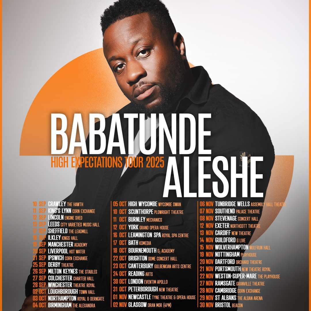 Babatunde Aleshe at Assembly Hall Theatre, 6 November | Event in Royal Tunbridge Wells | AllEvents