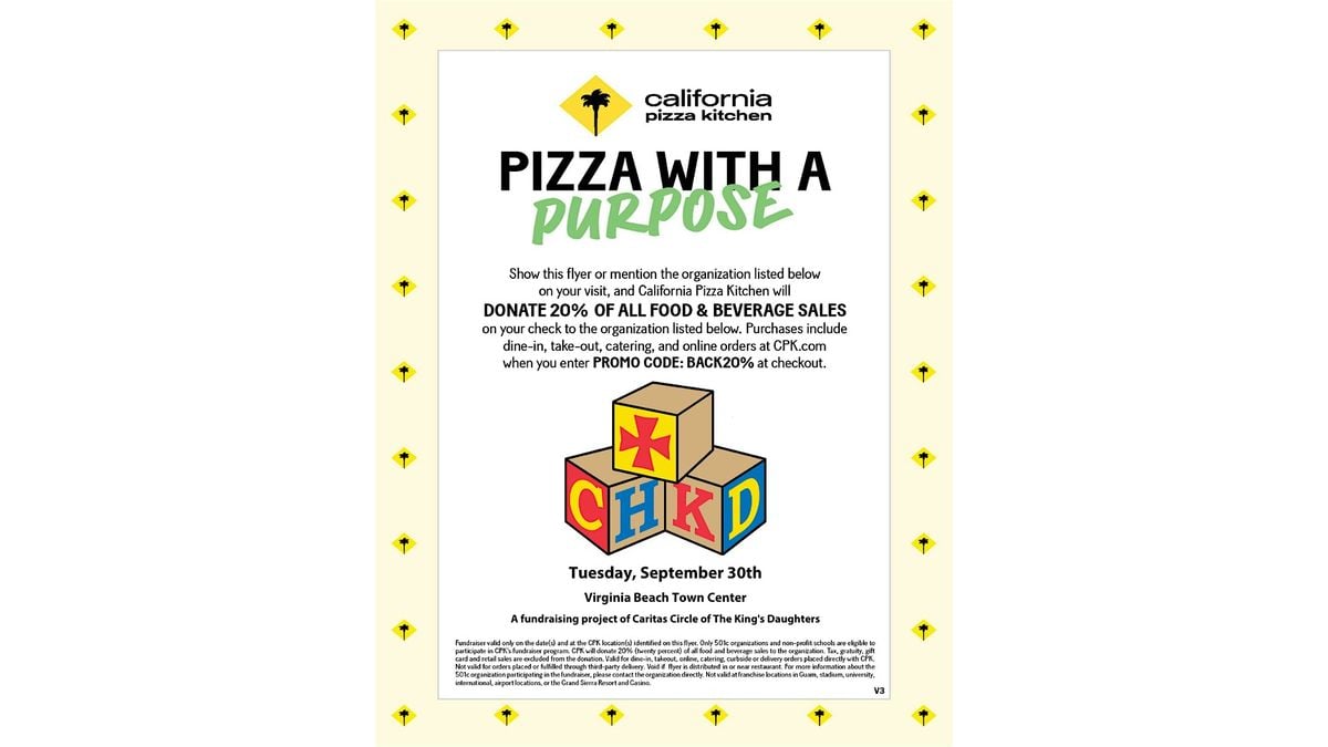 Pizza With A Purpose, 30 September | Event in Virginia Beach | AllEvents