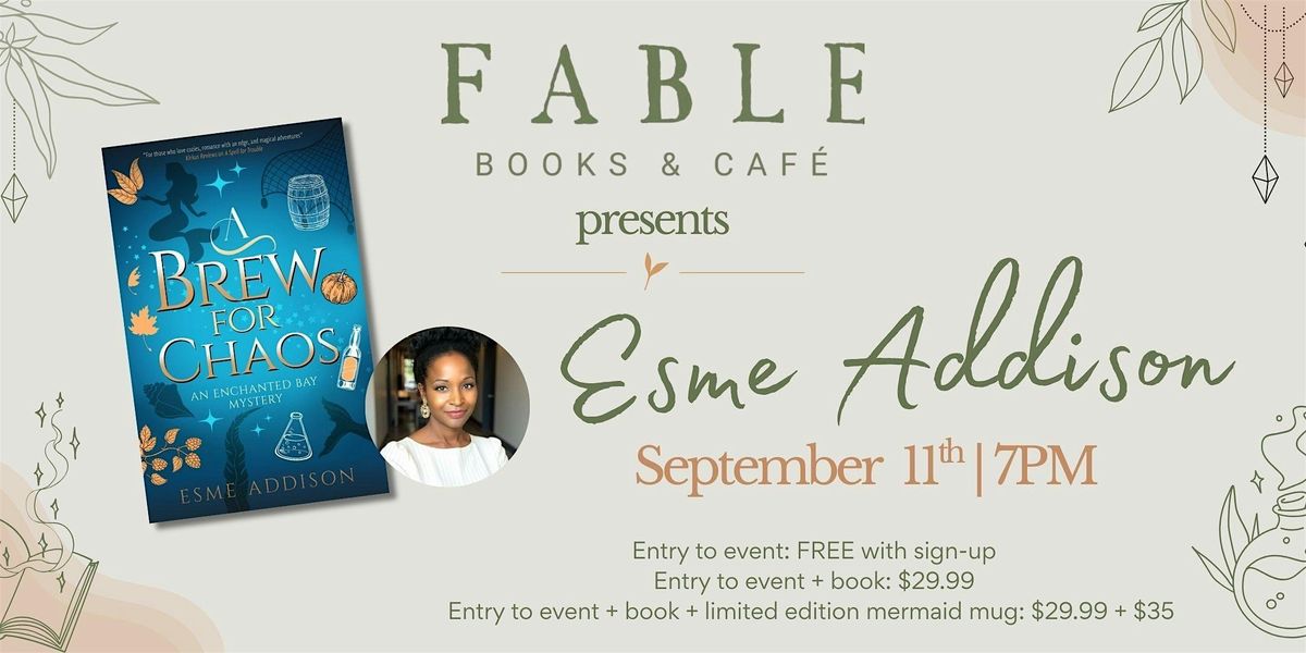 Esme Addison | A Brew for Chaos, 11 September | Event in Holly Springs | AllEvents