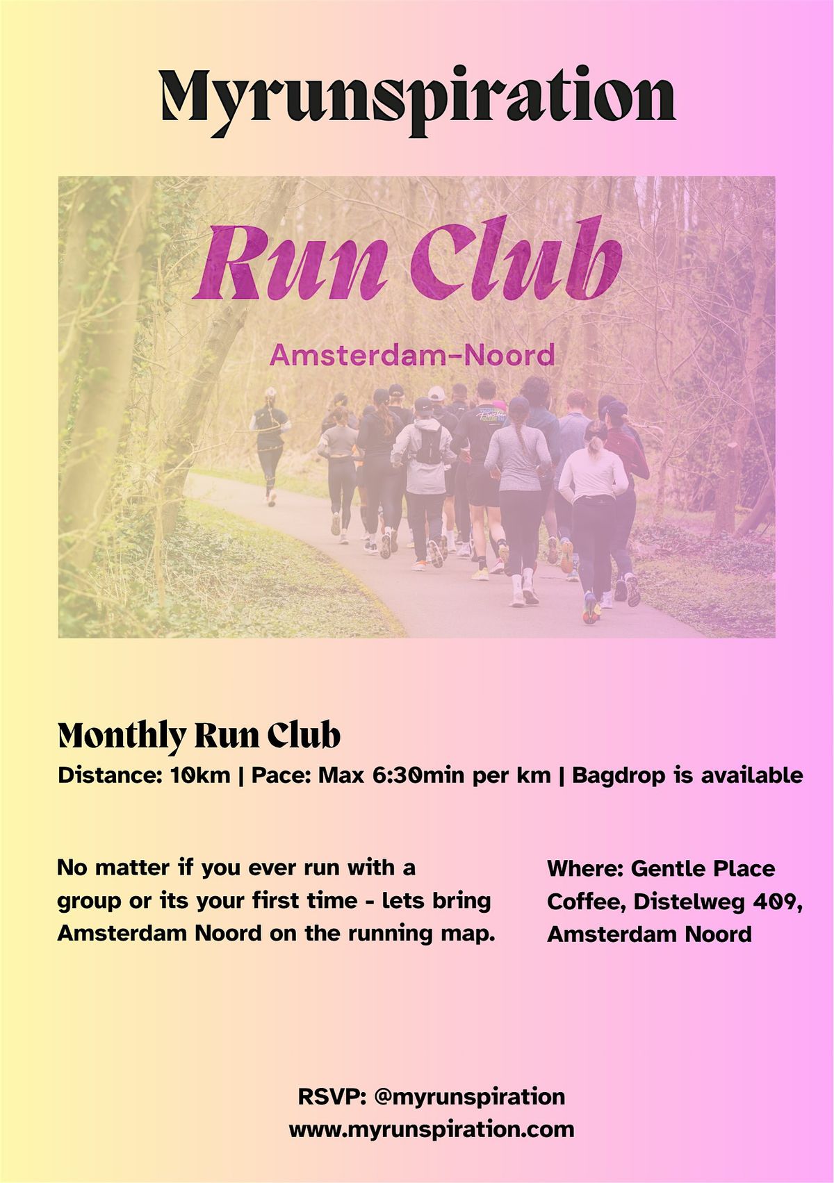 Myrunspiration Run Club - Amsterdam Noord | Event in Amsterdam | AllEvents