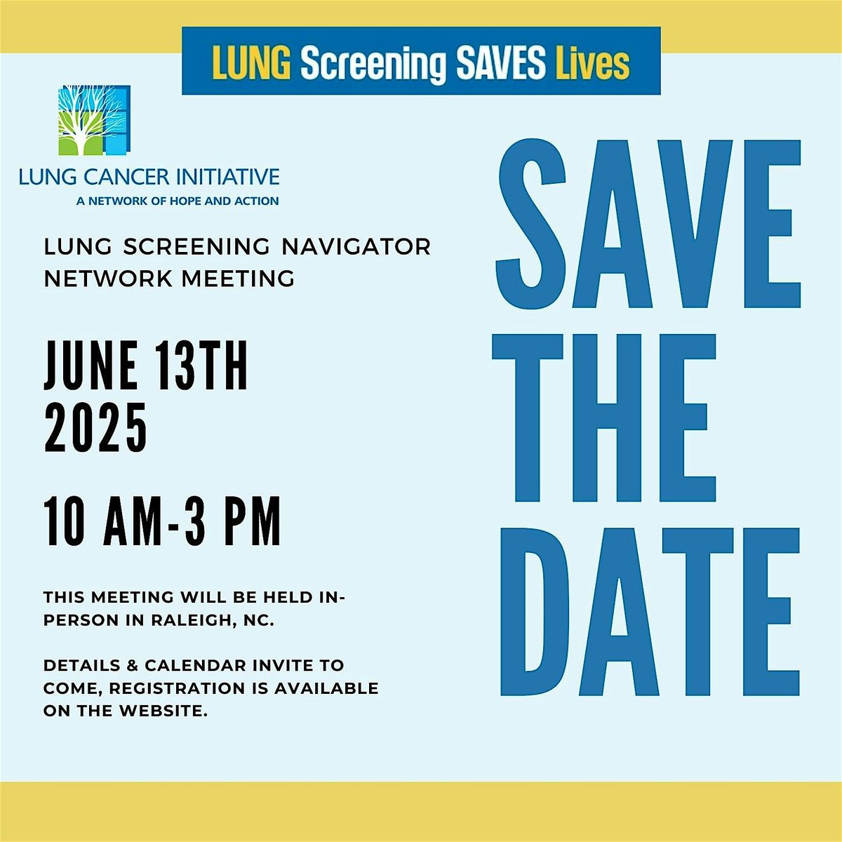 LCI June Lung Screening Navigator Meeting | Event in Raleigh | AllEvents
