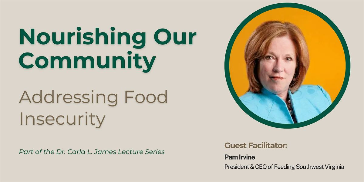 Nourishing Our Community - A Free Lecture Featuring Pam Irvine, 2 September | Event in Roanoke | AllEvents