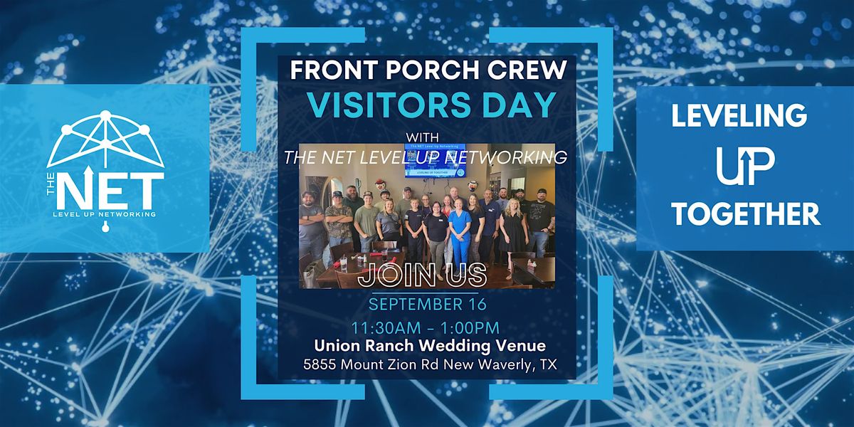 The NET Front Porch Crew Visitors Day, 16 September | Event in Willis | AllEvents