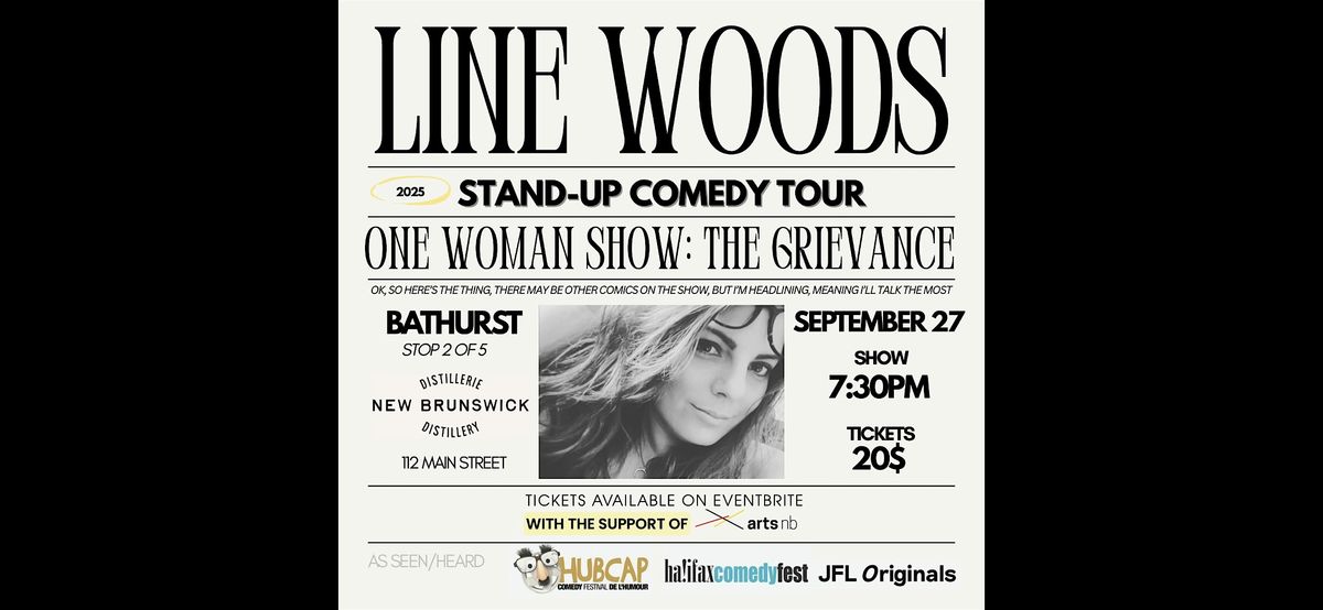 LINE WOODS: LIVE IN BATHURST! (STAND UP COMEDY SHOW), 27 September | Event in Bathurst | AllEvents