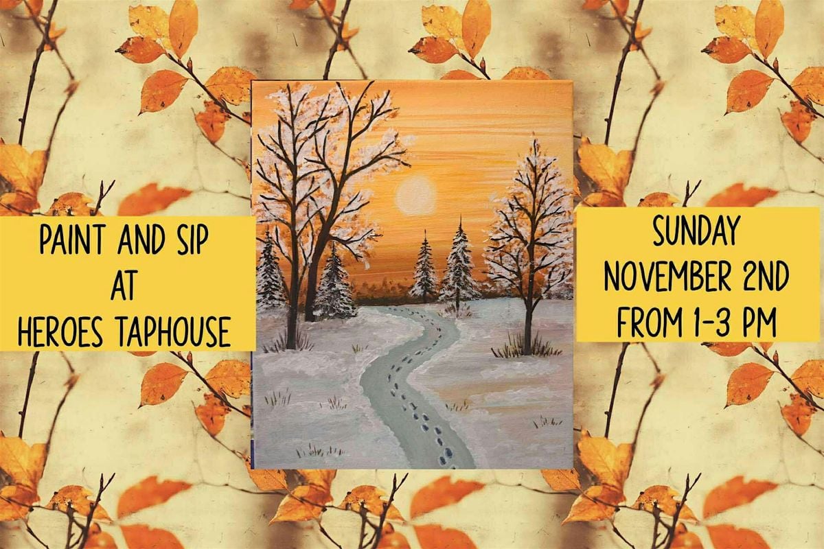 Paint and Sip At Heroes Taphouse, 2 November | Event in Salem | AllEvents