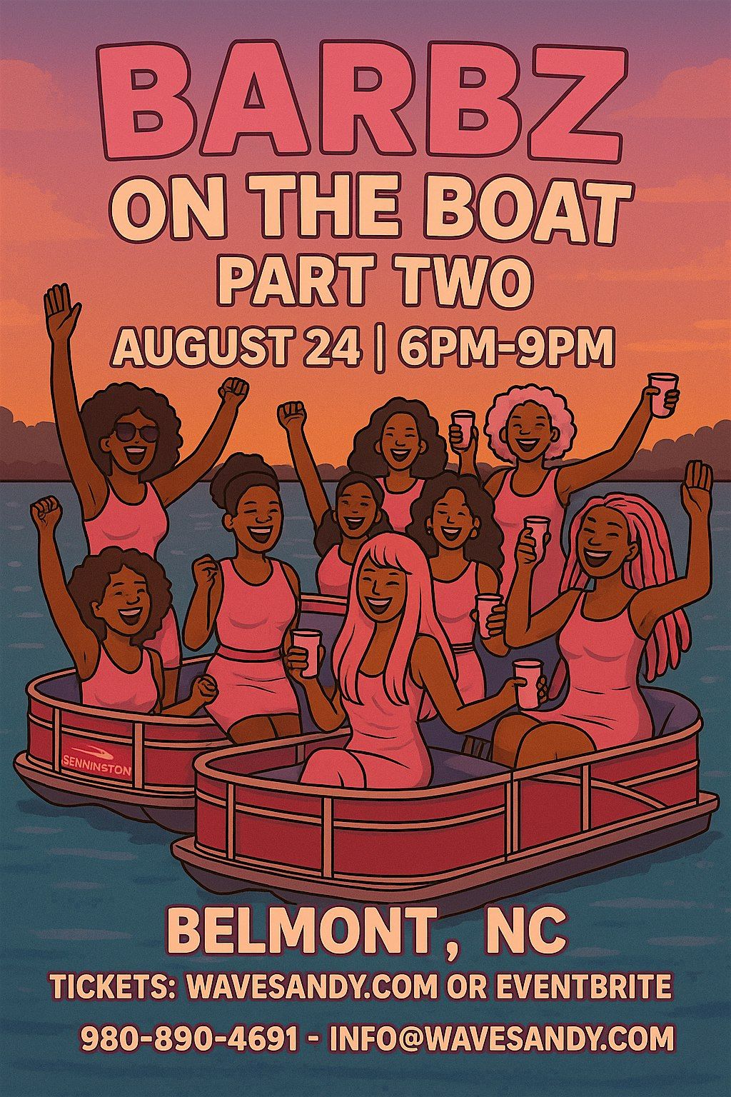 Barbz on the Boat Part 2, 24 August | Event in Belmont | AllEvents