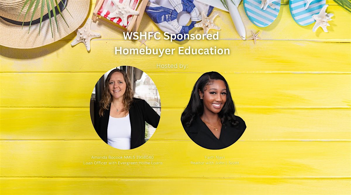WSHFC Sponsored Homebuyer Education Class 7.19.25, 19 July | Event in Olympia | AllEvents
