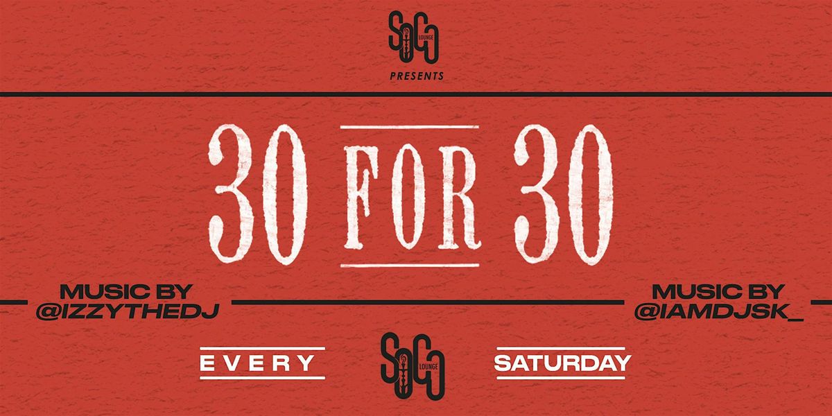 30 For 30 Saturdays | Event in Hampton | AllEvents