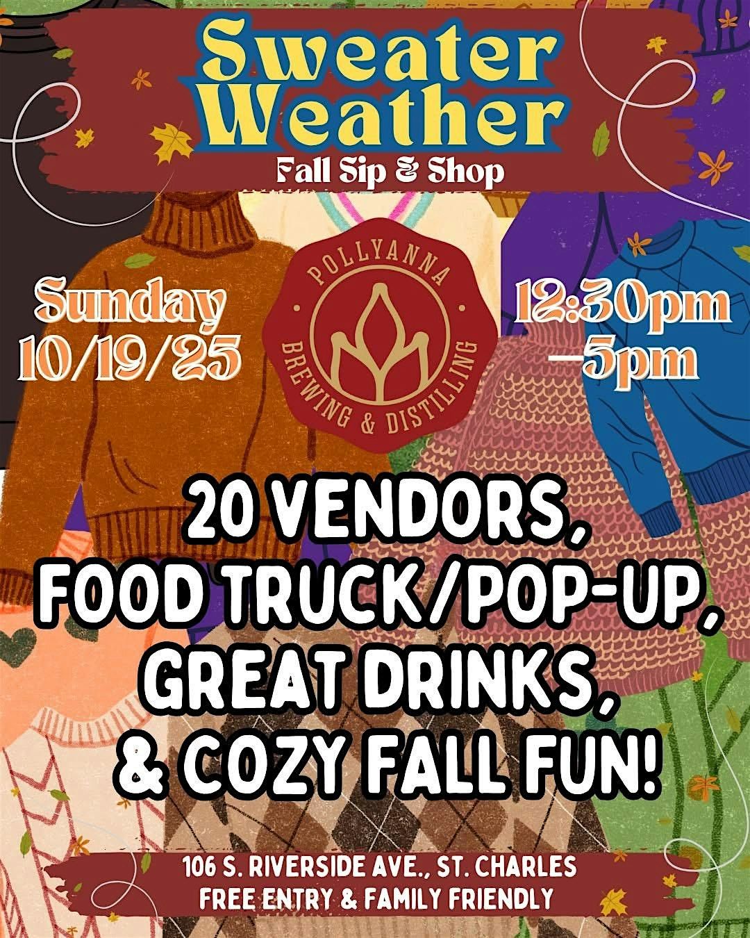 Sweater Weather Fall Sip & Shop @ Pollyanna St. Charles, 19 October | Event in St. Charles | AllEvents