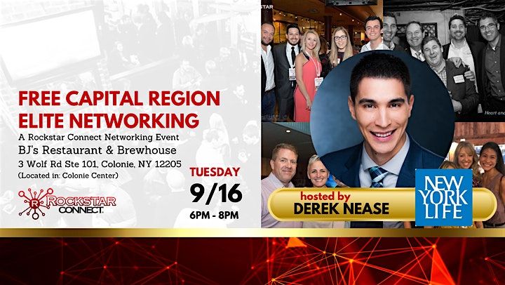 Free Capital Region Elite Rockstar Connect Networking Event (September, NY), 16 September | Event in Colonie