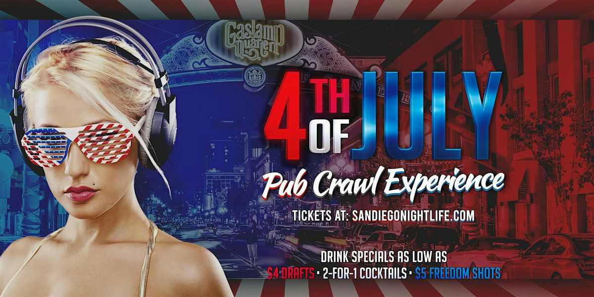 San Diego Pre 4th of July Pub Crawl Party, 3 July | Event in San Diego | AllEvents