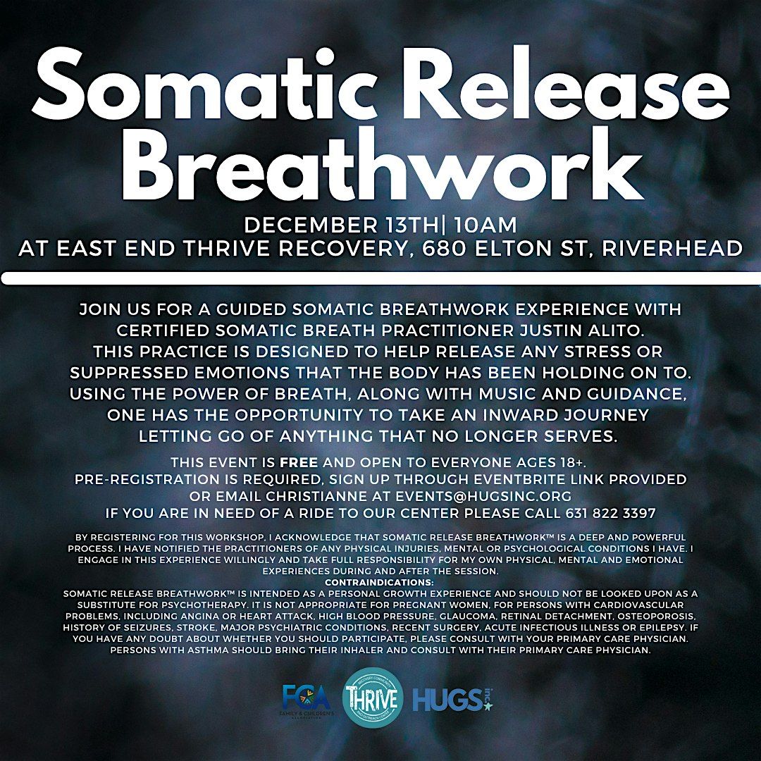Somatic Release Breathwork Experience, 13 December | Event in Riverhead | AllEvents
