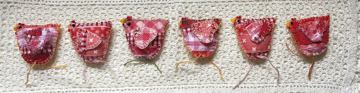 Slow Stitch Cheerful Chickens Workshop, 18 October | Event in Stoke-on-Trent | AllEvents