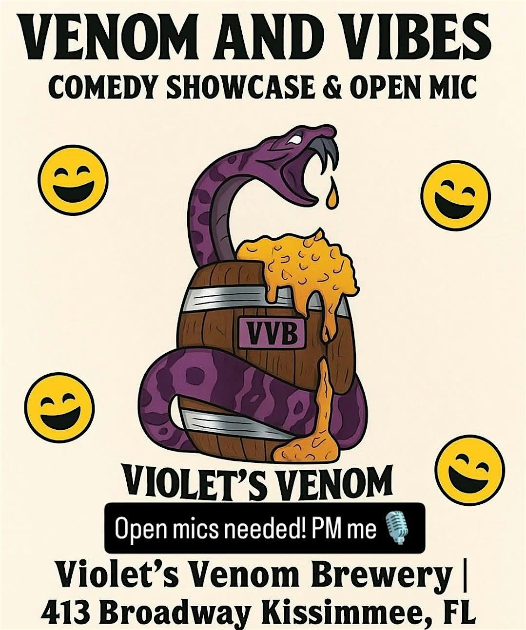 Venom & Vibes Standup Comedy, 12 December | Event in Kissimmee | AllEvents