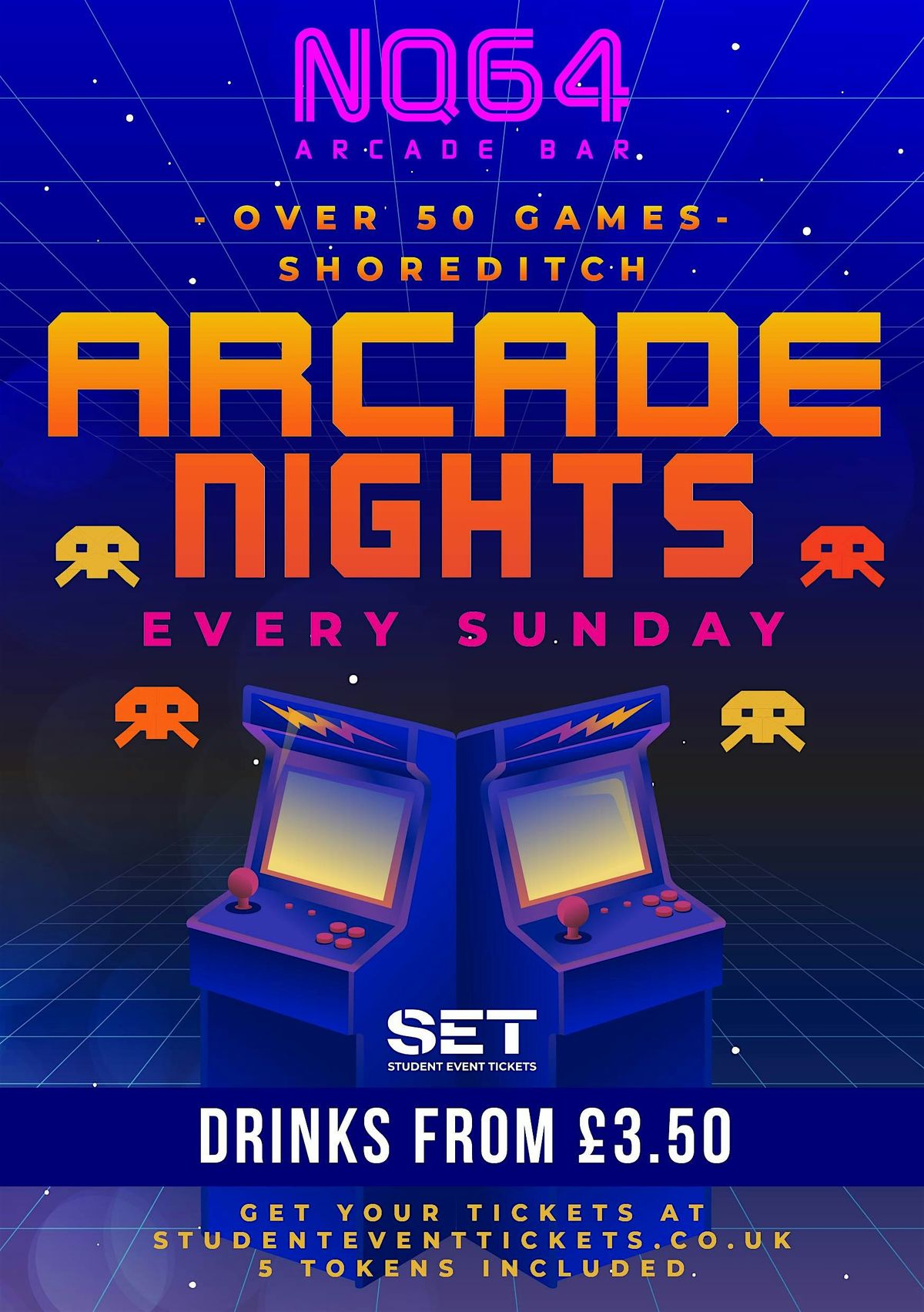 ARCADE NIGHTS AT NQ64 SHOREDITCH - EVERY SUNDAY | Event in London | AllEvents