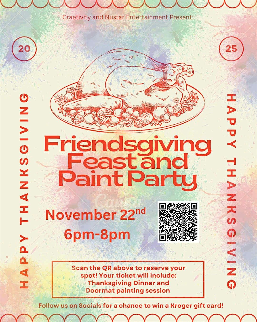 Friendsgiving Feast and Paint Party, 22 November | Event in Smyrna | AllEvents