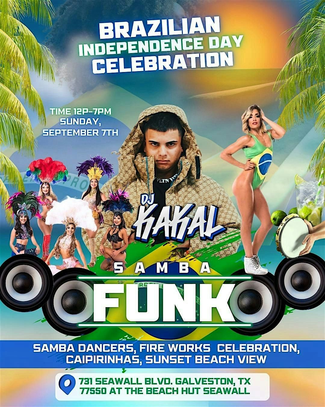 Brazilian Independece Day Celebration  Samba Funk, 7 September | Event in Galveston | AllEvents