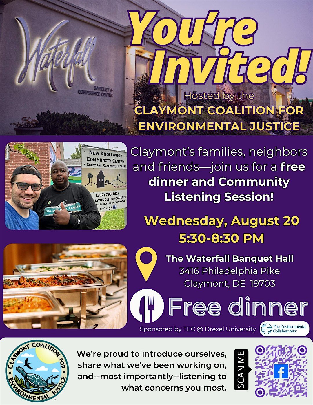 Claymont Community Listening Session & Dinner, 20 August | Event in Claymont | AllEvents