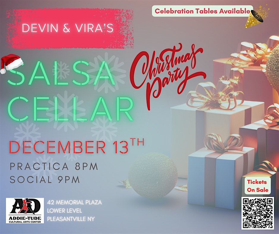 Salsa Cellar with Devin & Vira Christmas Party, 13 December | Event in Pleasantville | AllEvents