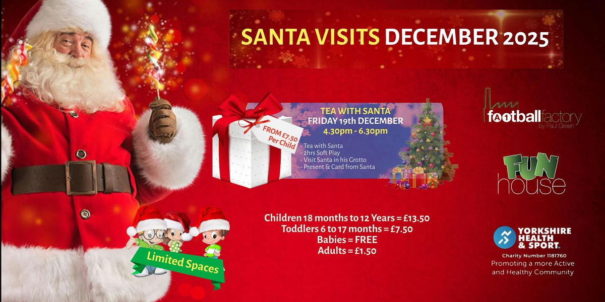 Tea with Santa - Fri 19th Dec 2025, 19 December | Event in Pontefract | AllEvents