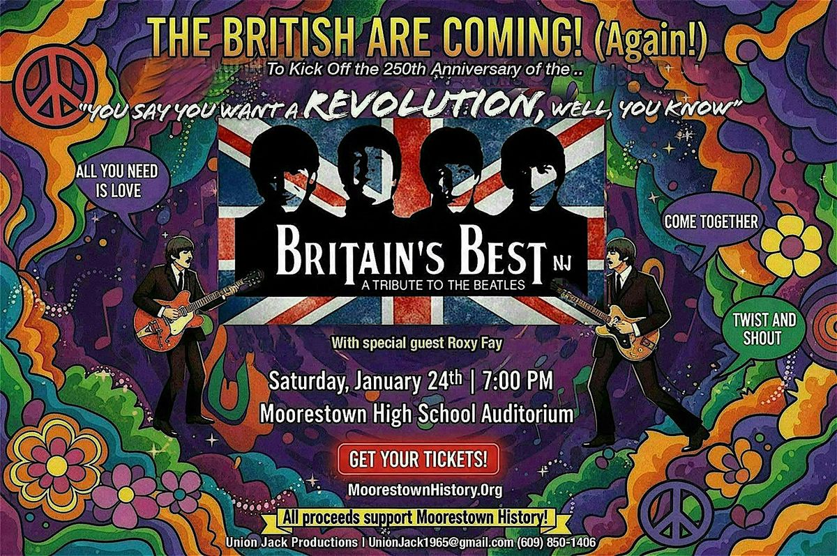 THE BRITISH ARE COMING!, 24 January | Event in Moorestown | AllEvents