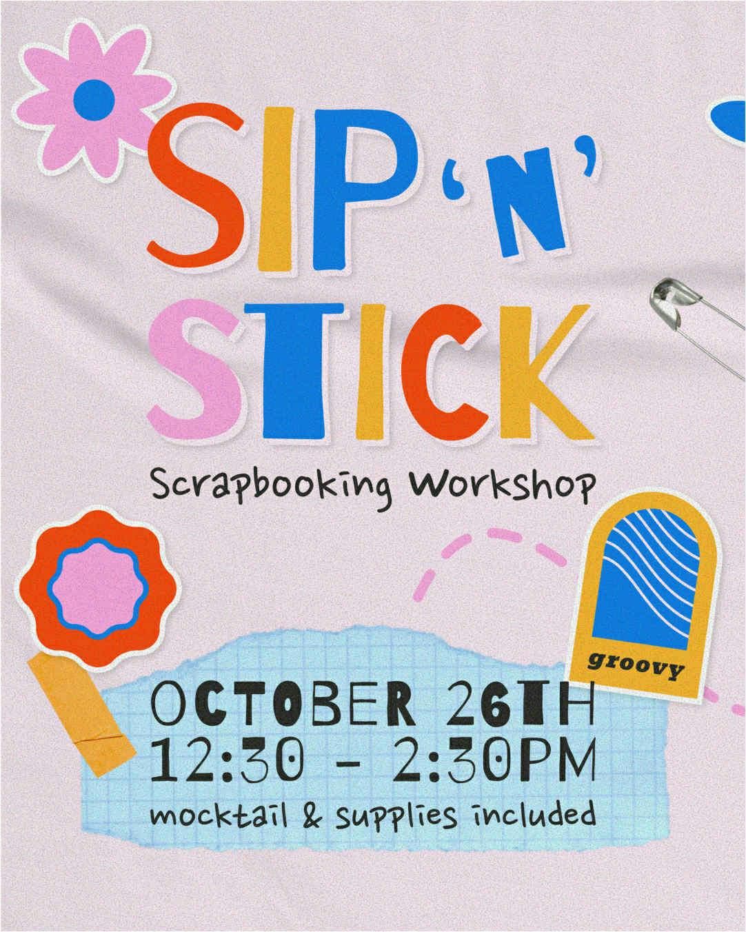 Canny Groovy presents Sip ‘n’ stick , 26 October | Event in Newcastle Upon Tyne | AllEvents