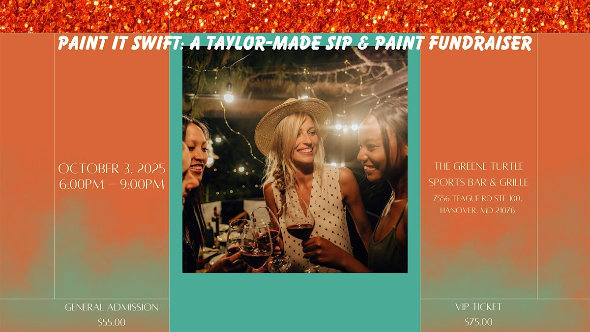 Paint It Swift: A Taylor-Made Sip & Paint Fundraiser, 3 October | Event in Severn | AllEvents