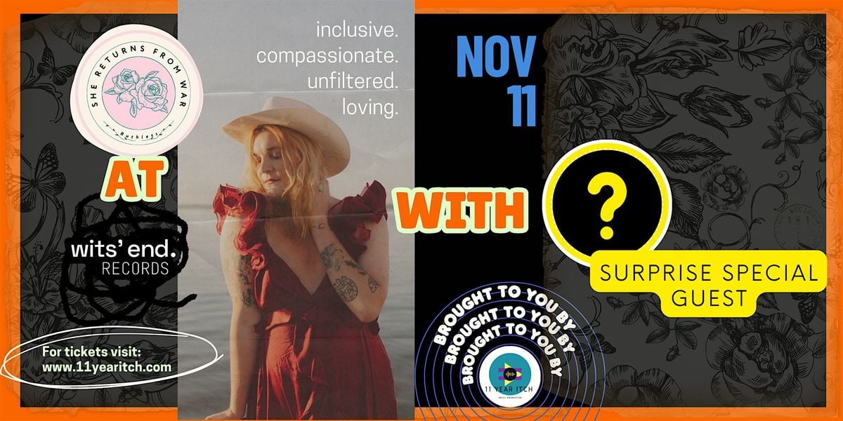 She  Returns From  War w/ Surprise Special Guest, 11 November | Event in Murray | AllEvents
