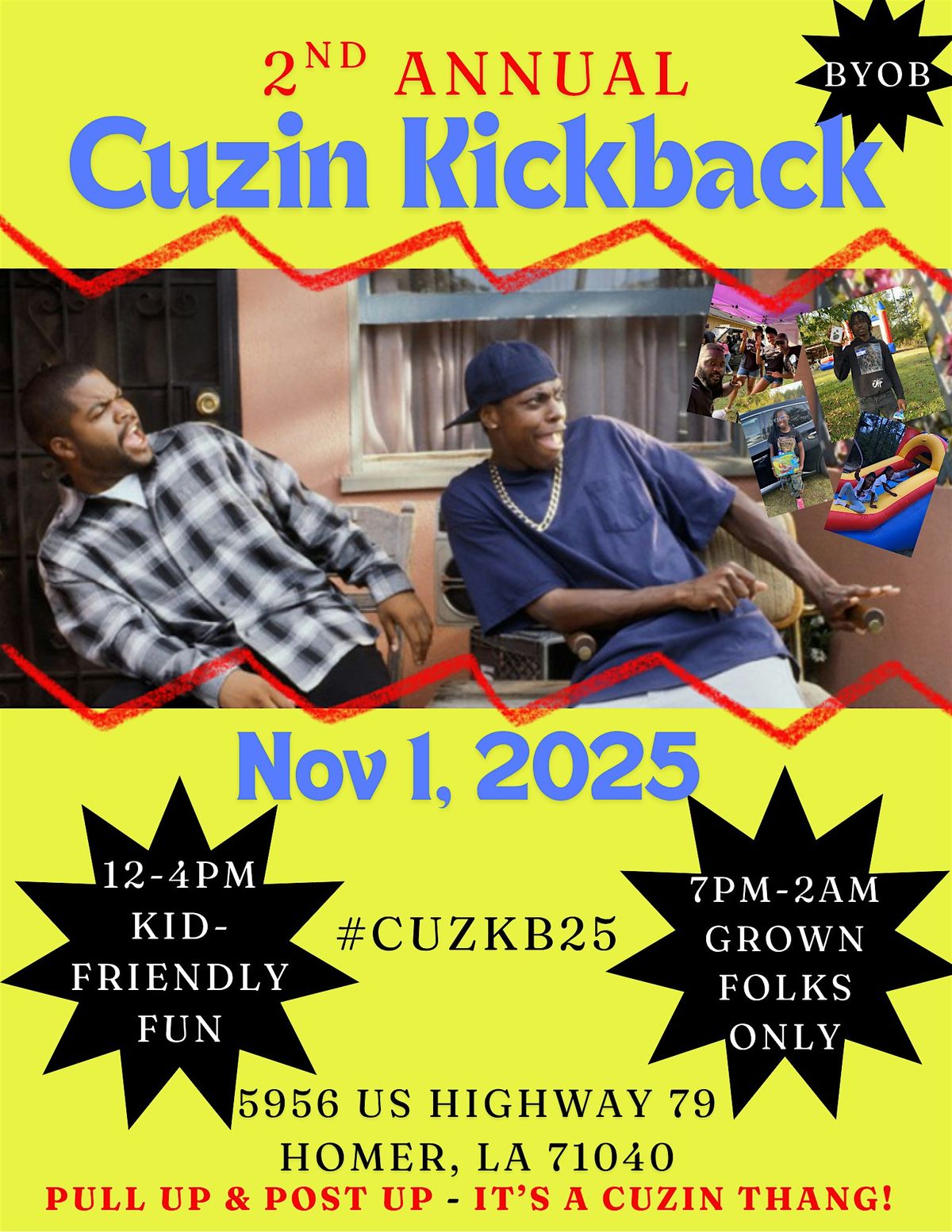 2nd Annual Cuzin Kickback, 1 November | Event in Homer | AllEvents