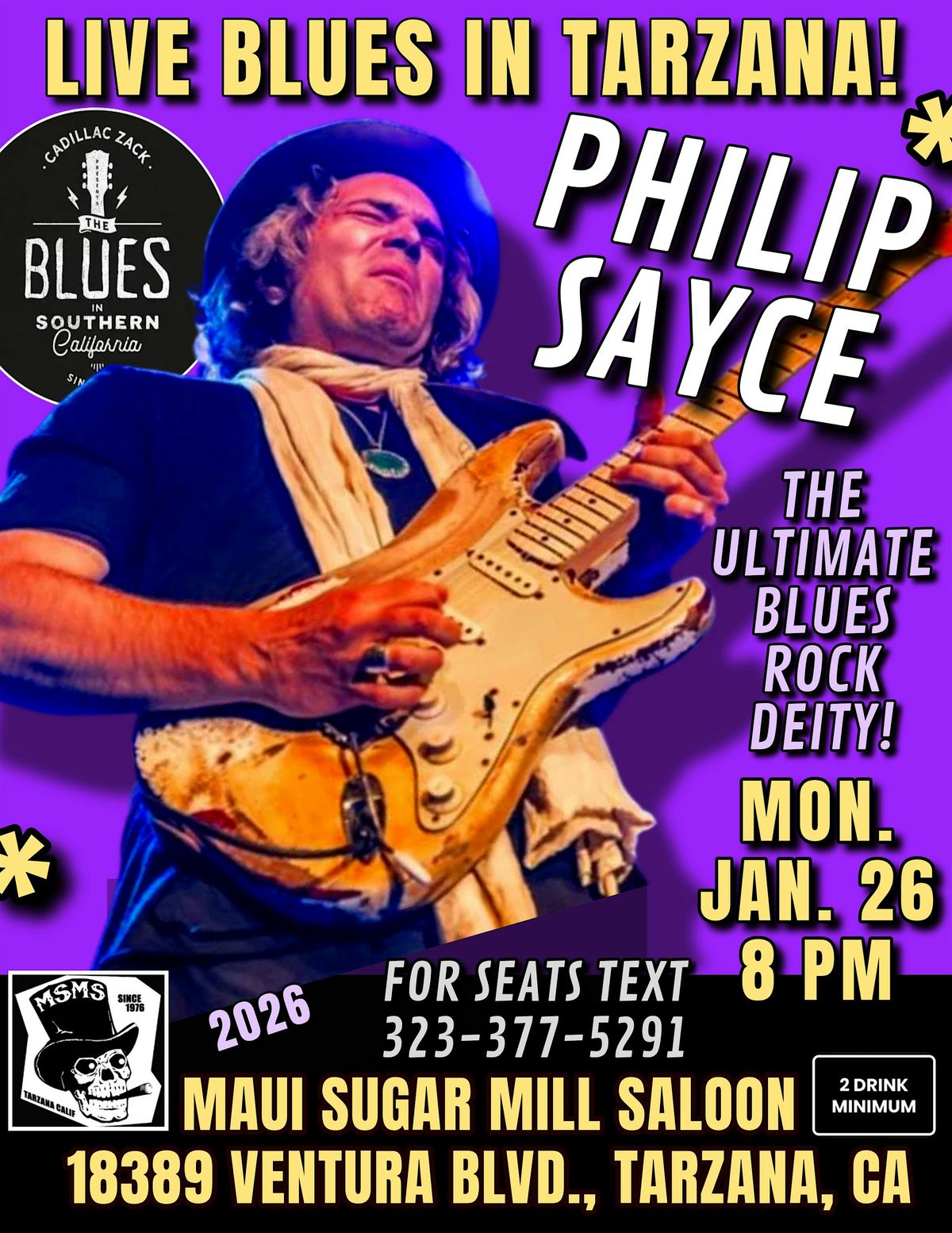 PHILIP SAYCE - The Ultimate Blues-Rock Guitar Deity - in Tarzana!, 26 January | Event in Los Angeles | AllEvents