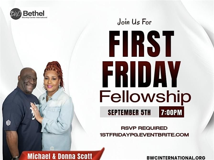 1st Friday Fellowship (BWCI PG), 5 September | Event in Brandywine | AllEvents