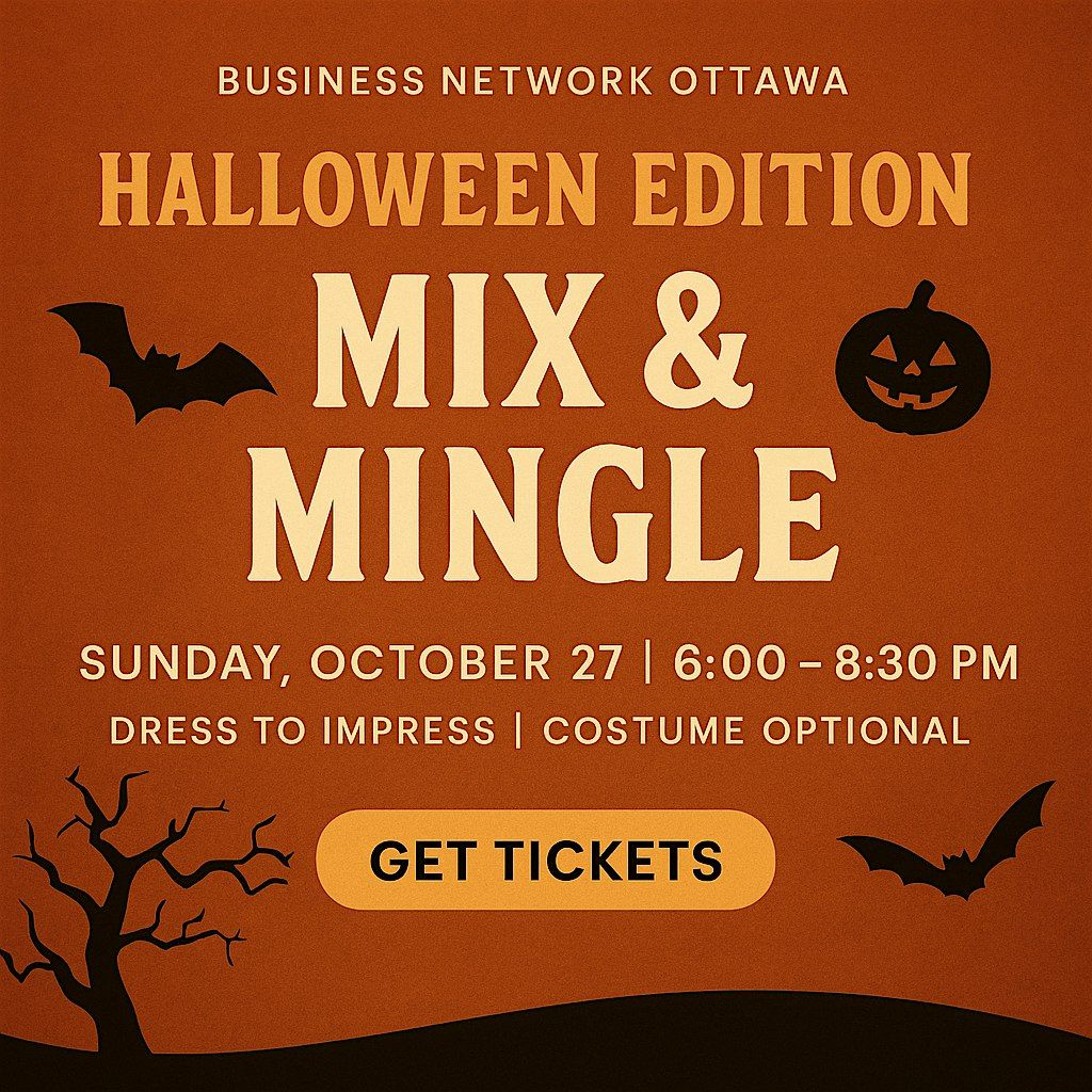 Business Network Ottawa: Mix & Mingle – Halloween Edition, 27 October | Event in Ottawa | AllEvents