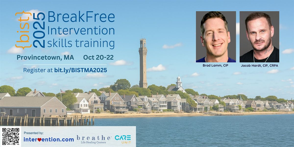 Breakfree Intervention skills training | Provincetown 2025, 20 October | Event in Provincetown | AllEvents