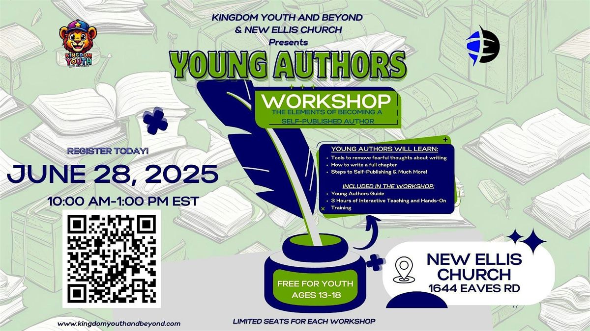 Young Authors Workshop: The Elements of Becoming A Self-Published Author, 28 June | Event in Shelby | AllEvents
