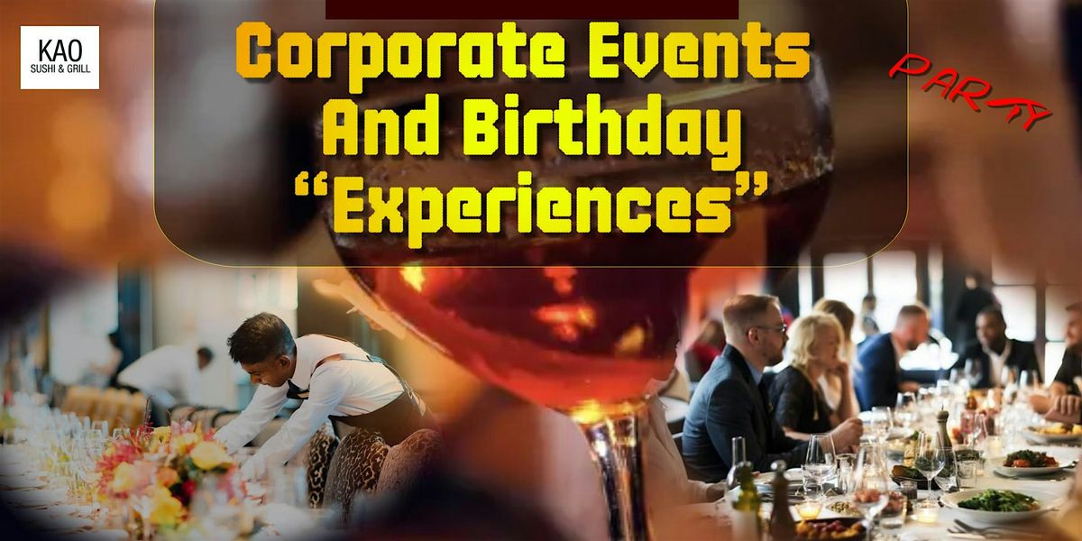Corporate Events/ Birthdays and more  Experiences at KAO, Coral Gables | Event in Coral Gables | AllEvents