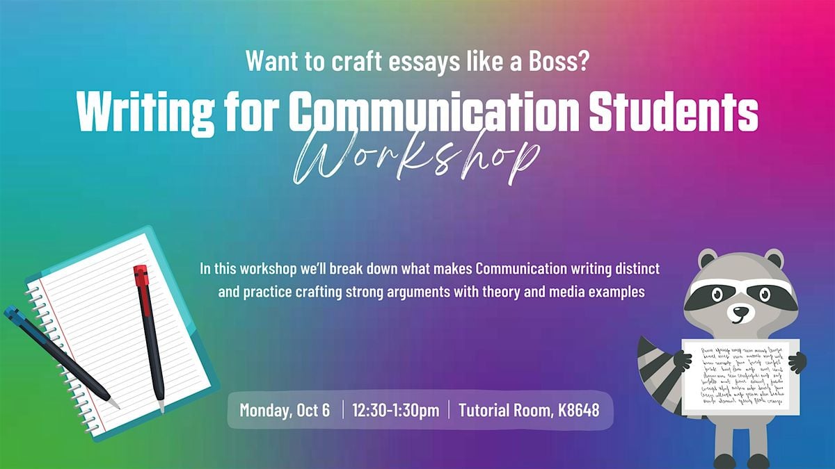 Writing for Communication Students, 6 October | Event in Burnaby | AllEvents