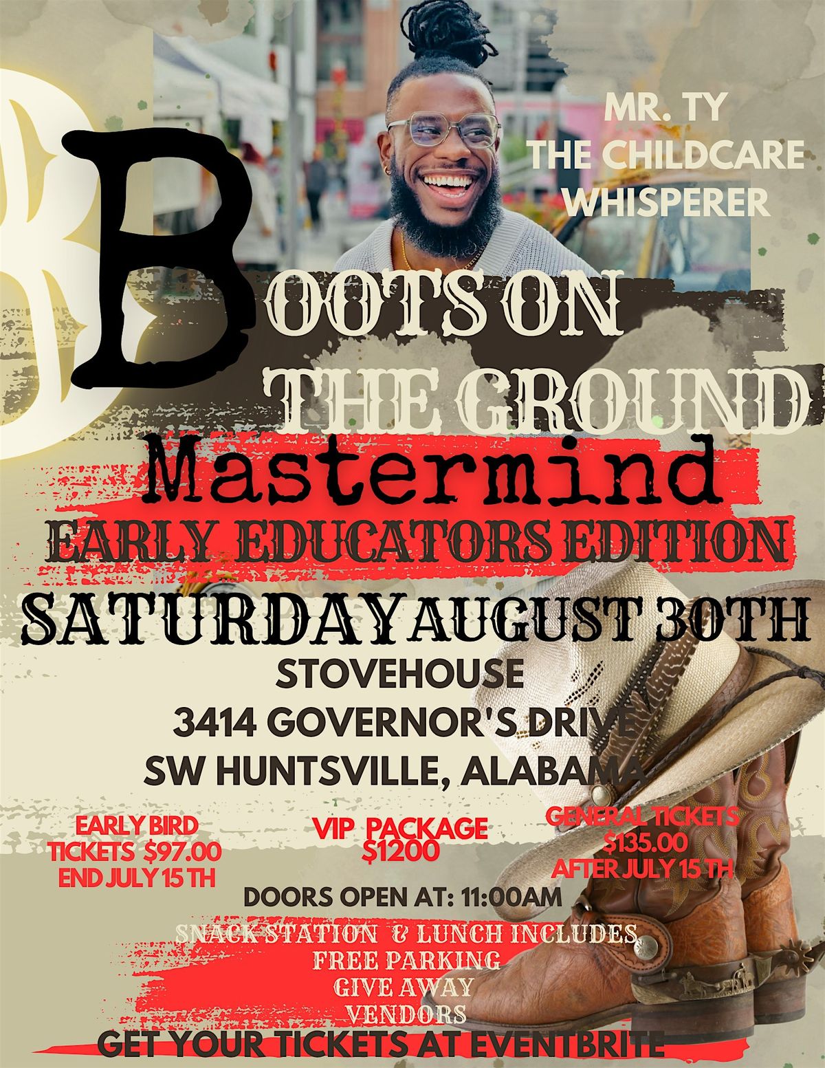 Boots on the Ground Mastermind Early Educators Edition, 30 August | Event in Huntsville | AllEvents